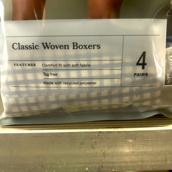 New in Package Mens Classic Woven Boxers by Goodfellow & Co. 4 Pairs! - Picture 2 of 3
